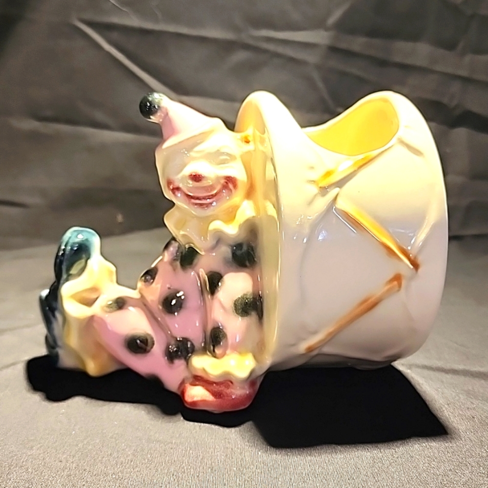 American Bisque clown planter